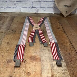 CLC Custom LeatherCraft Wide United States Flag Adjustable Elastic Suspenders